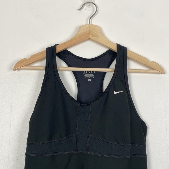 Nike Dri Fit sleeveless pullover racerback black stretch tank top Size Medium - Picture 3 of 7